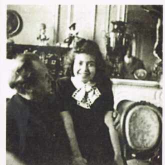 Little Idil with her mentor Kempff, 1953, Paris.